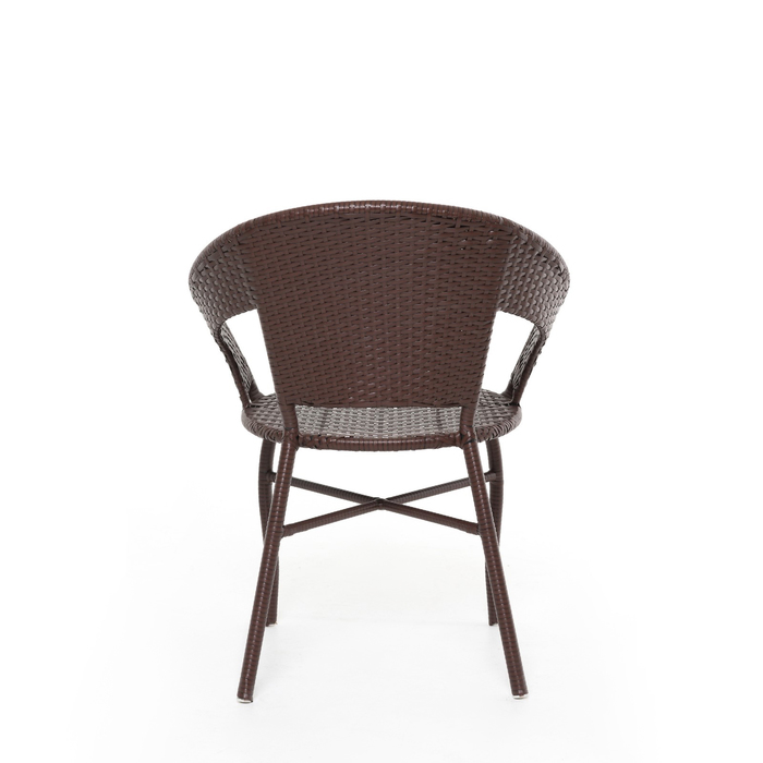 Стул, 53 × 53 × 75 см, искусственный ротанг, коричневый