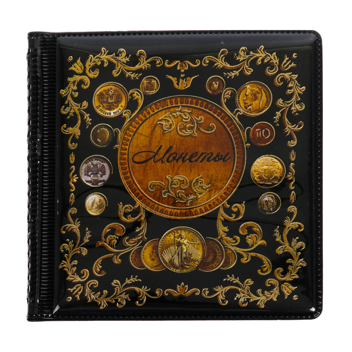 Альбом для монет мини с вставкой &quot;Coins&quot;