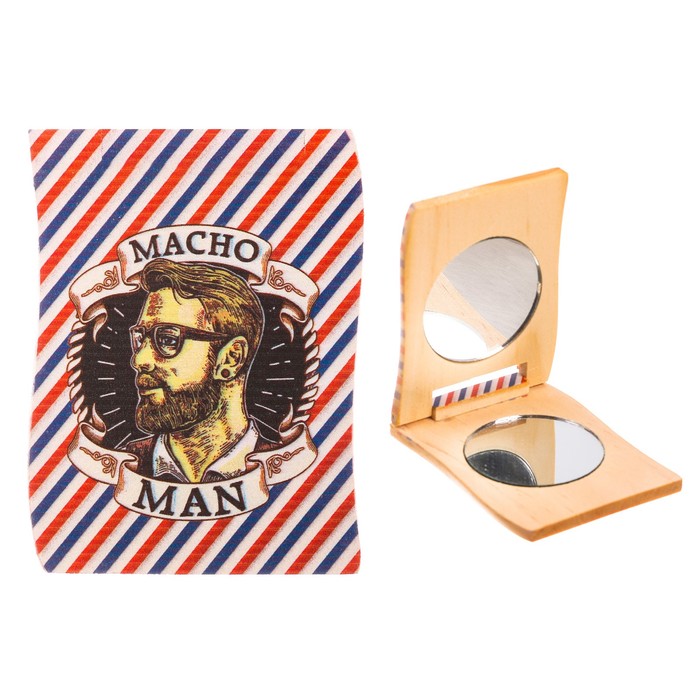 Деревянное зеркало мужское "Macho Men"