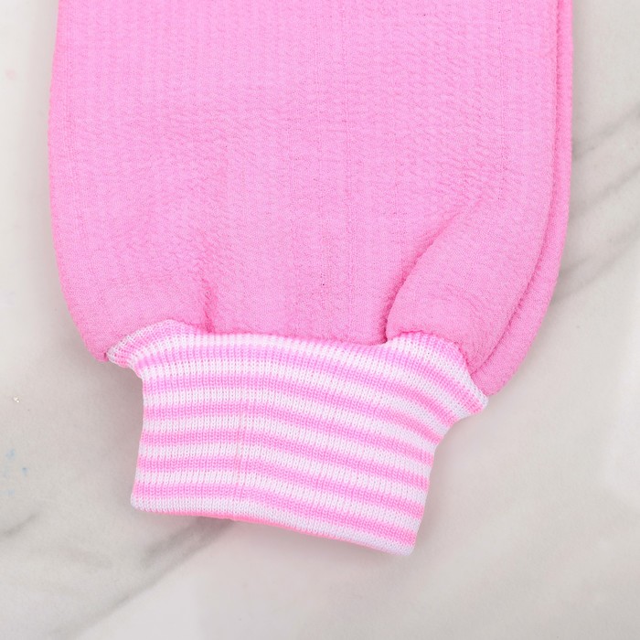 Мочалка-варежка массажная, хлопок 23х14 см