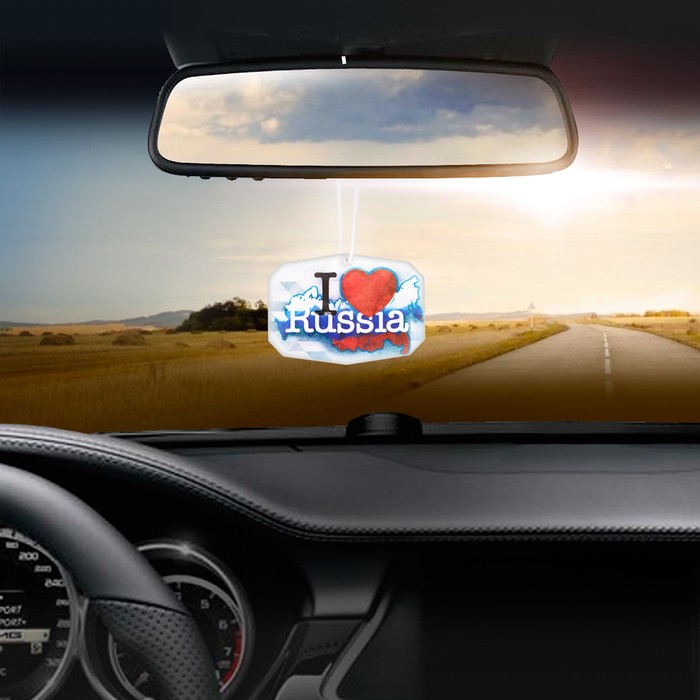 Ароматизатор в авто "Я люблю Россию", морозная свежесть