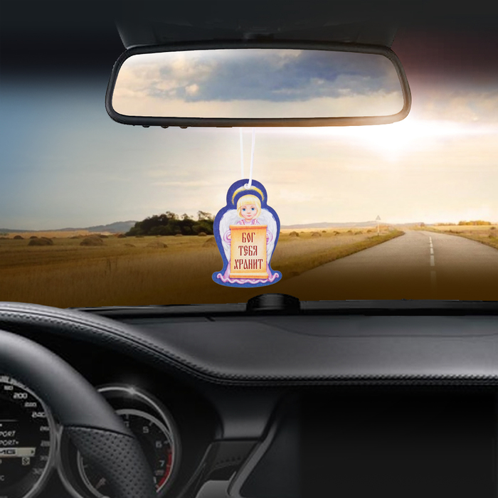 Ароматизатор бумажный "Бог тебя хранит" (ангел), 4,4 х 7 см