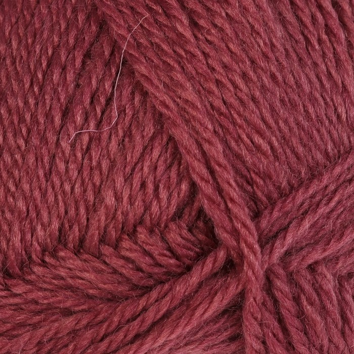 Пряжа "Нимфа" 35% импортная п/т шерсть, 65% акрил 300м/100гр (088 брусника)