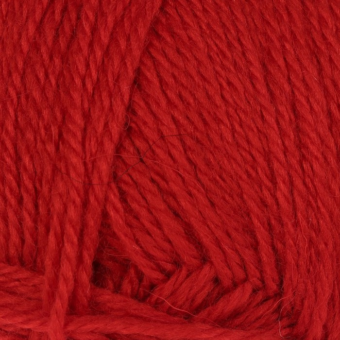 Пряжа "Нимфа" 35% импортная п/т шерсть, 65% акрил 300м/100гр (223 алый)
