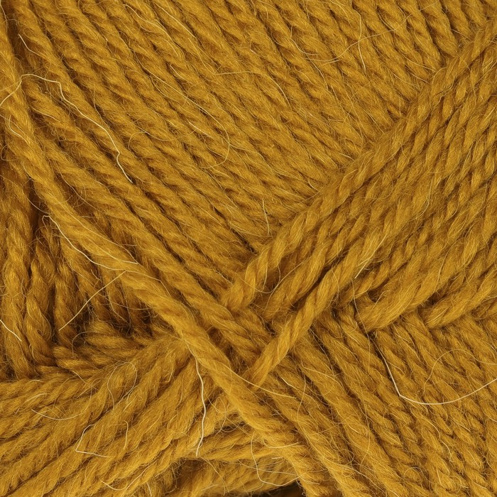 Пряжа "Нимфа" 35% импортная п/т шерсть, 65% акрил 300м/100гр (033 горчица)