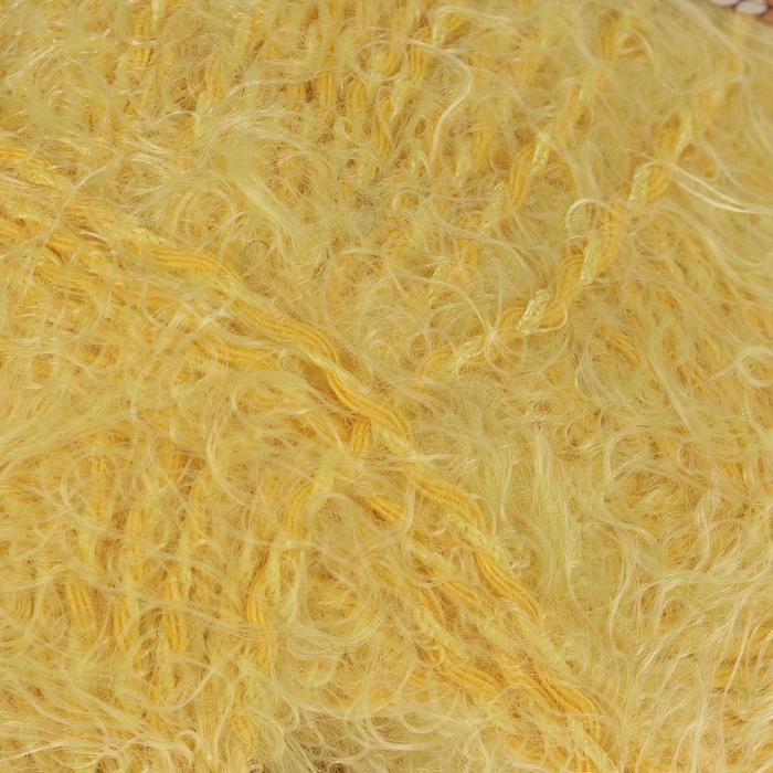 Пряжа "Хлопок травка" 65% хлопок 35% полиамид 220м/100гр (104 жёлтый)