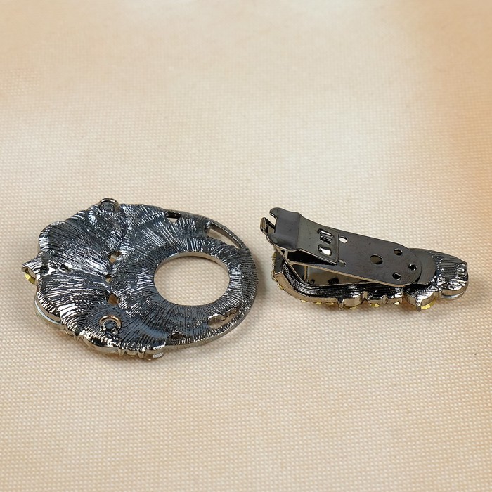 Декоративная застёжка, 6,24,3см, цвет чёрный