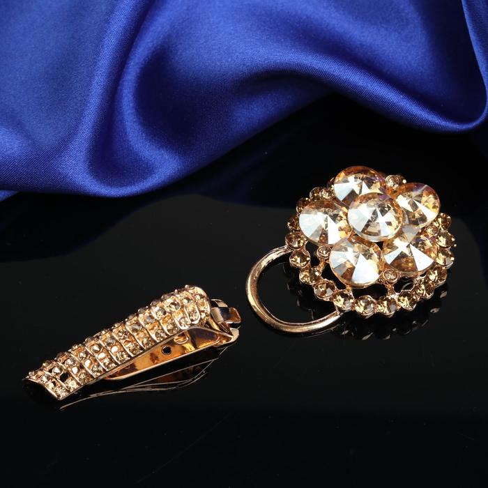 Декоративная застёжка, 8,7х3,6см, цвет золотой