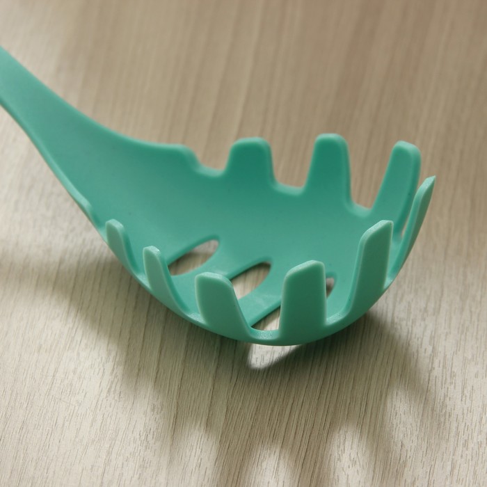 Ложка для спагетти "Озеро" 34 см, цвет бирюзовый