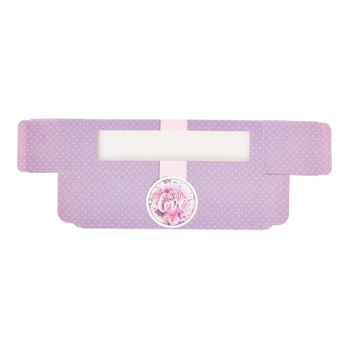 Коробочка для макарун With love, 18 х 5,5 х 5,5 см