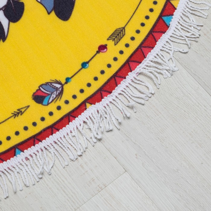 Полотенце пляжное "Этель" Wild spirit120х120 см, микрофибра 220 гр/м2