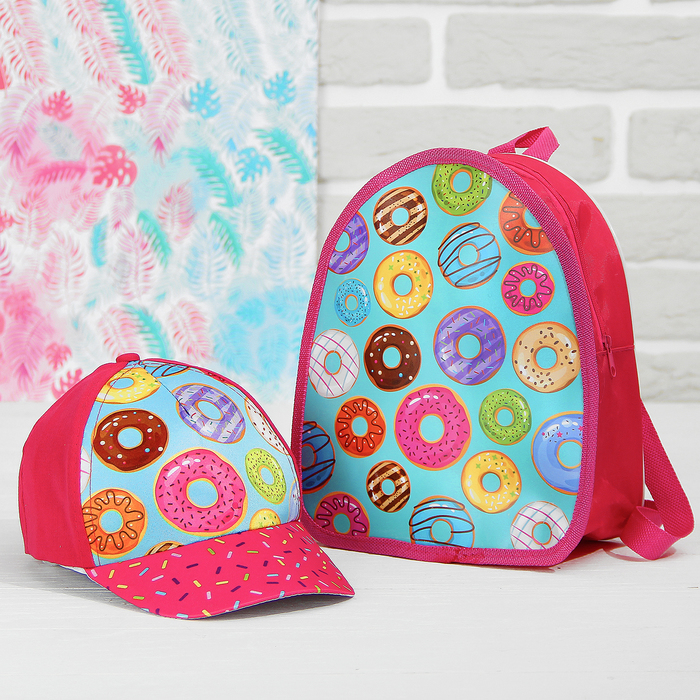 Детский набор "Самая сладкая": кепка 54-60 см, рюкзак 21 х 25 см