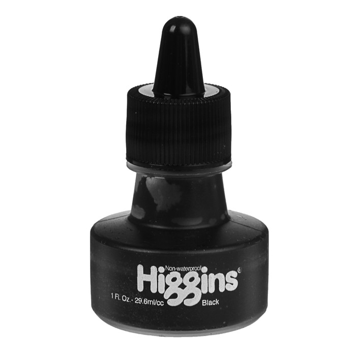 Тушь для письма и рисования художественная 29,6мл Higgins Black Pigment-Based пигмент чёр