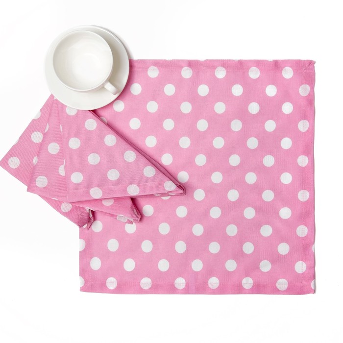 Набор салфеток "Этель" Капкейк (вид2) 40х40 см - 4 шт, рогожка 100% хлопок