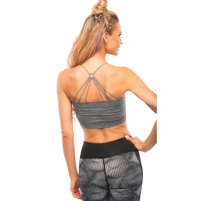 Топ-бра женский 31603, цвет серый меланж, р-р 40-42 (S)