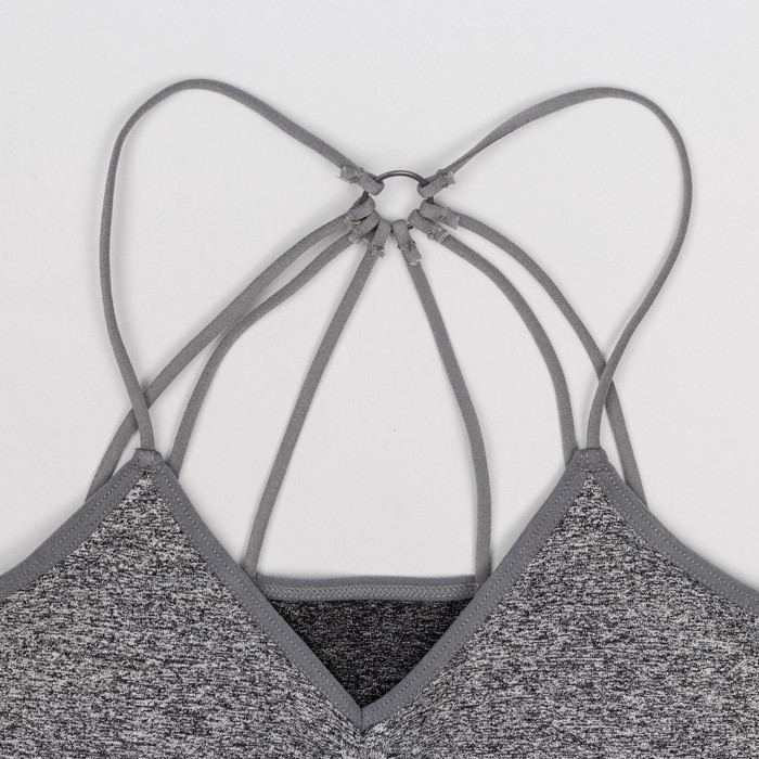 Топ-бра женский 31603, цвет серый меланж, р-р 40-42 (S)