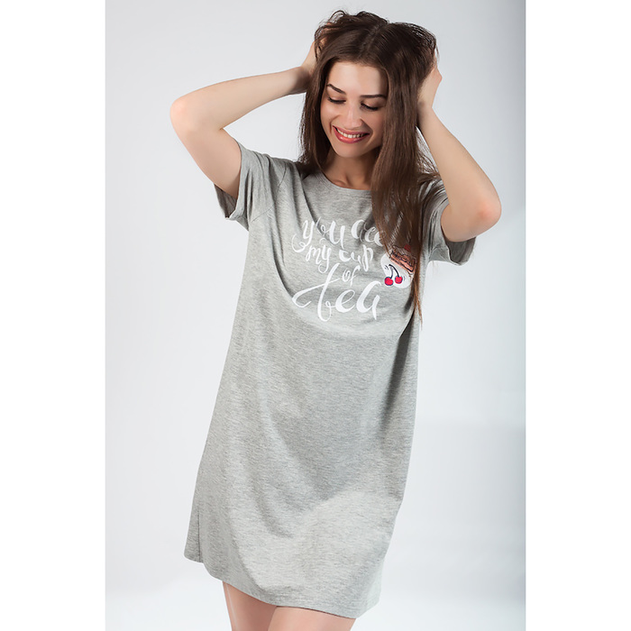 Платье женское 8984 цвет серый, р-р 48