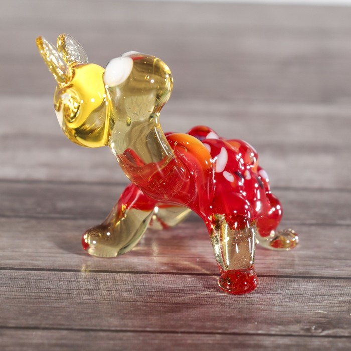 Сувенир стекло средняя фигурка "Черепаха в очках" 6х5х5 см МИКС