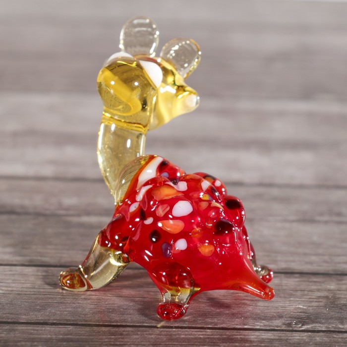 Сувенир стекло средняя фигурка "Черепаха в очках" 6х5х5 см МИКС