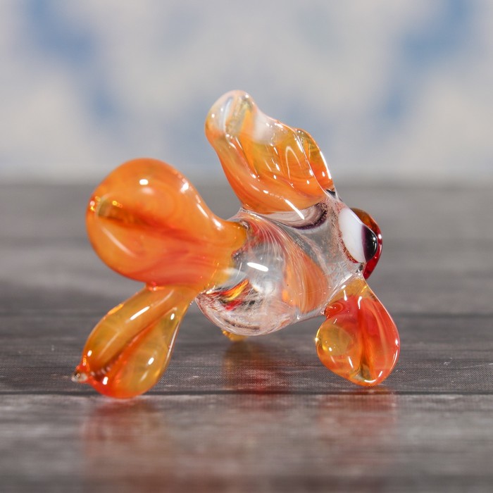 Сувенир стекло микро "Рыба" 4х3х3 см МИКС