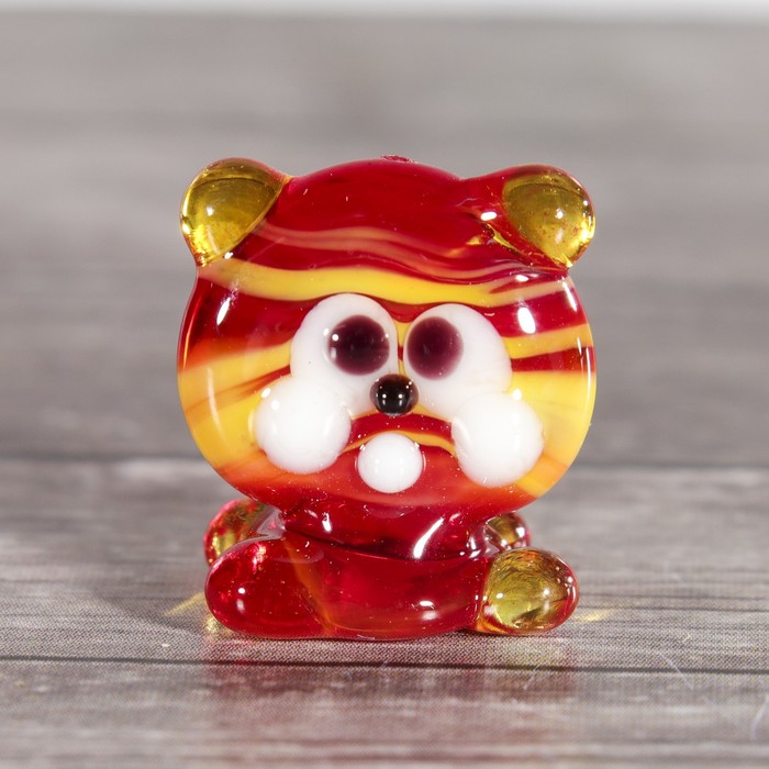 Сувенир стекло микро "Тигренок" 4х3х2 см