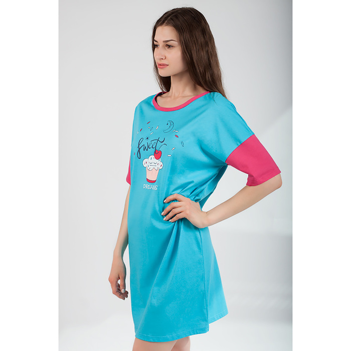 Платье женское 8976 цвет голубой, р-р 44