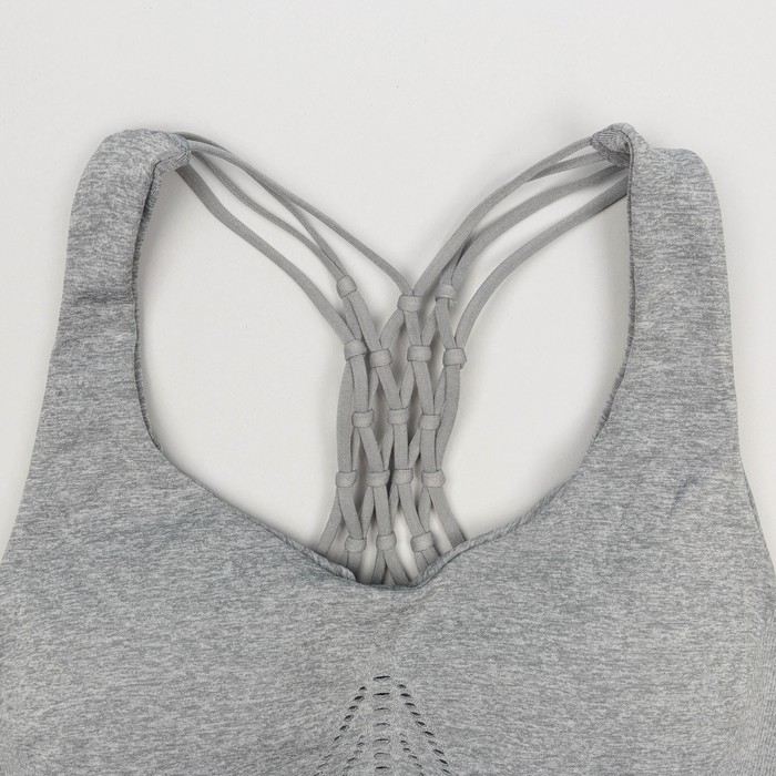 Топ-бра женский 31809, цвет серый меланж, р-р 40-42 (S)