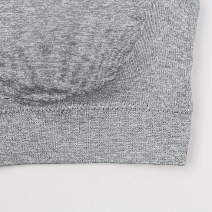 Топ-бра женский 31809, цвет серый меланж, р-р 40-42 (S)