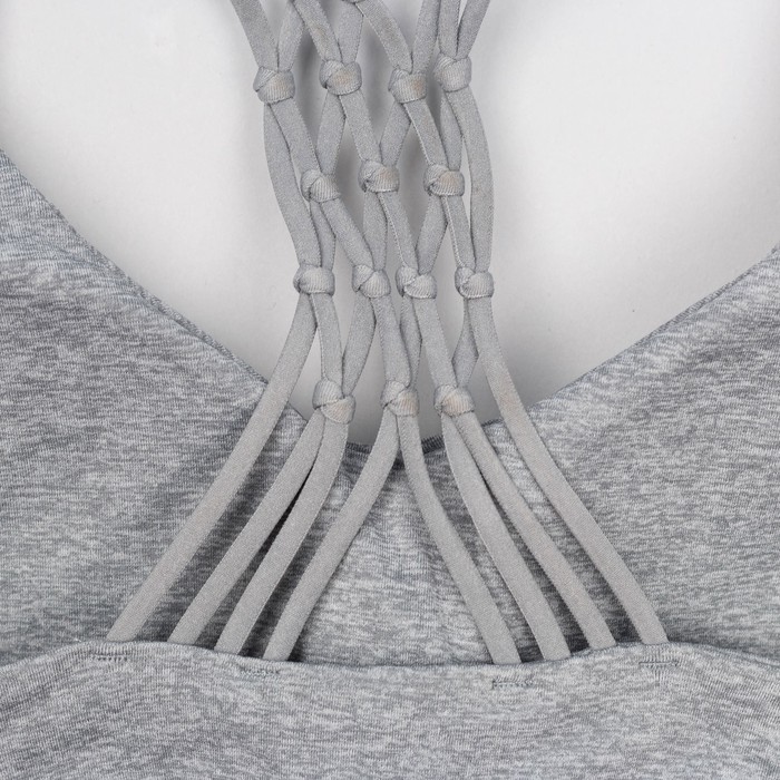 Топ-бра женский 31809, цвет серый меланж, р-р 40-42 (S)