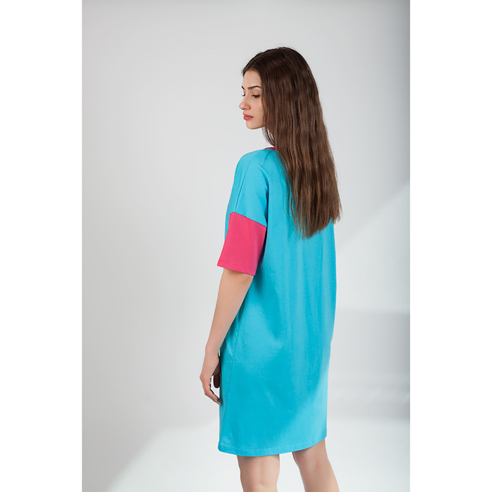 Платье женское 8976 цвет голубой, р-р 52