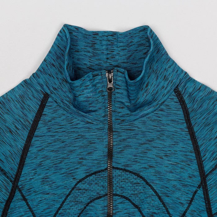 Толстовка женская спортивная 136, цвет синий меланж, р-р 40-42 (S)