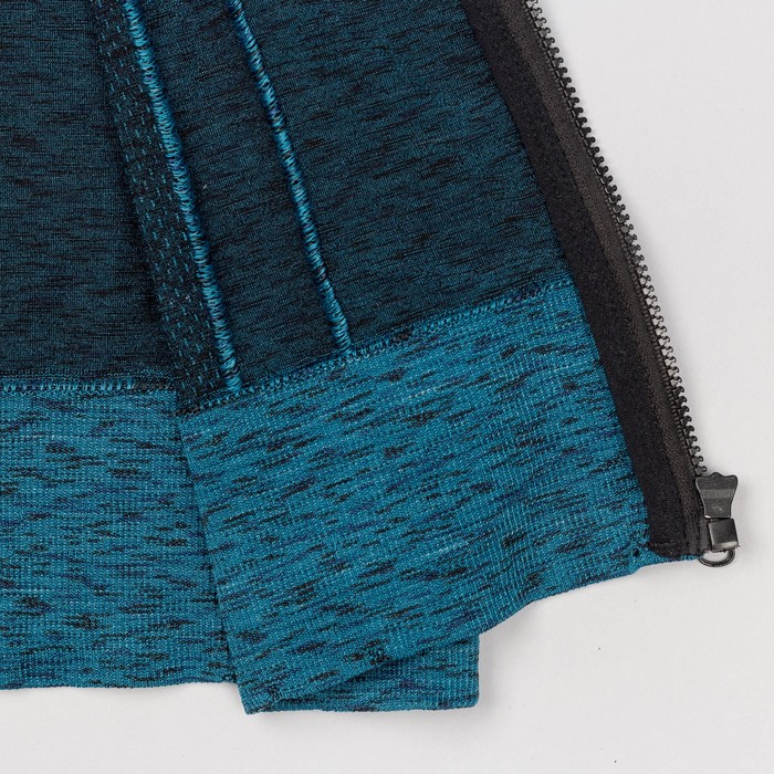 Толстовка женская спортивная 136, цвет синий меланж, р-р 40-42 (S)