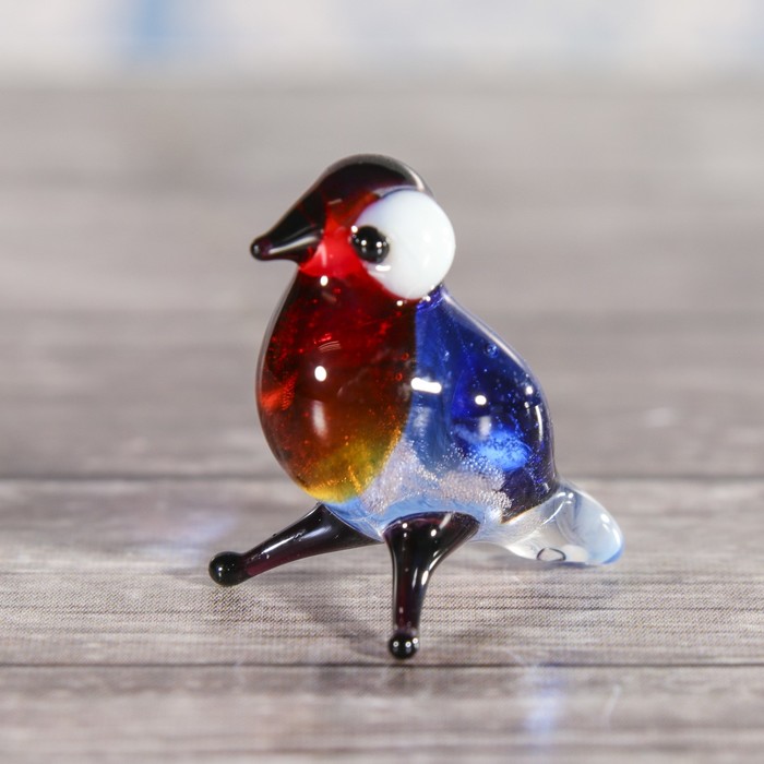 Сувенир стекло микро "Снегирь"