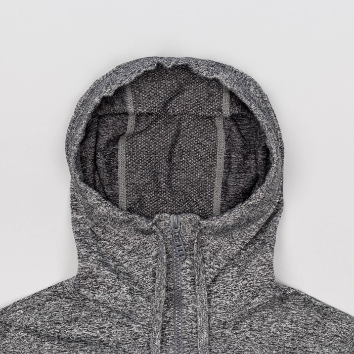 Толстовка женская спортивная 219, цвет серый меланж, р-р 44-46 (M)