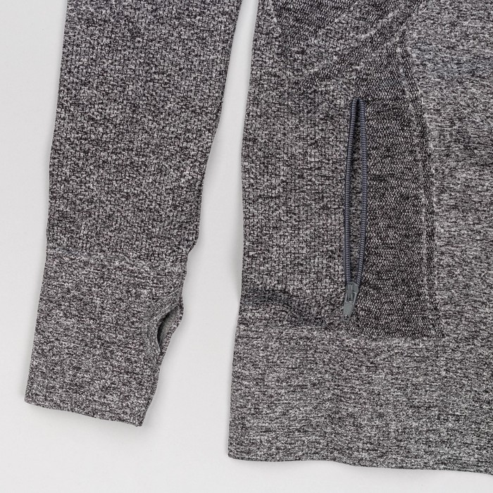 Толстовка женская спортивная 219, цвет серый меланж, р-р 44-46 (M)