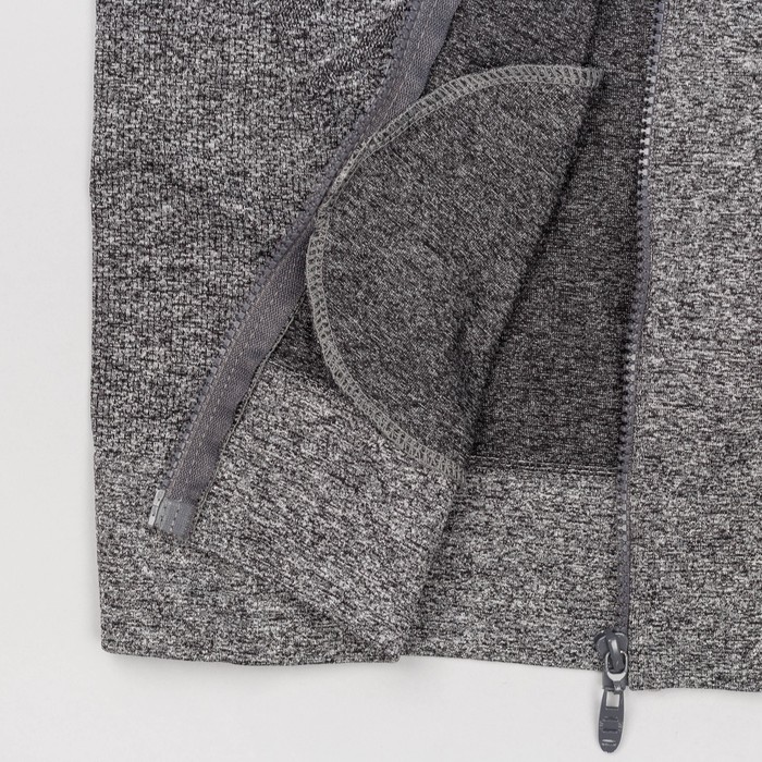 Толстовка женская спортивная 219, цвет серый меланж, р-р 44-46 (M)