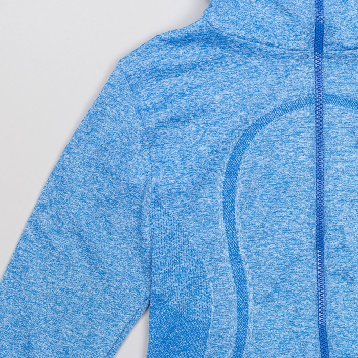 Толстовка женская спортивная 219, цвет синий меланж, р-р 44-46 (M)