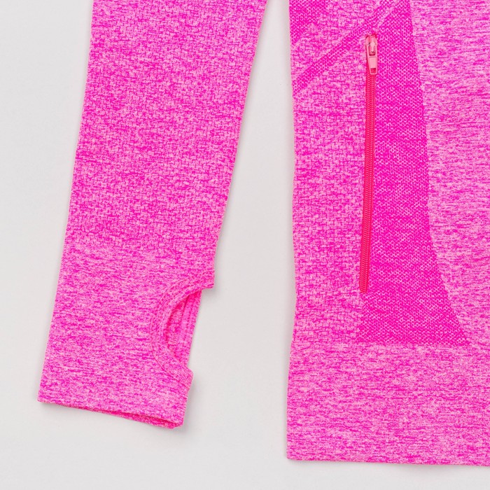 Толстовка женская спортивная 219, цвет розовый меланж, р-р 44-46 (M)