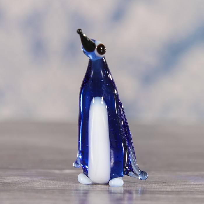 Сувенир стекло микро "Пингвин" 4х3х2 см