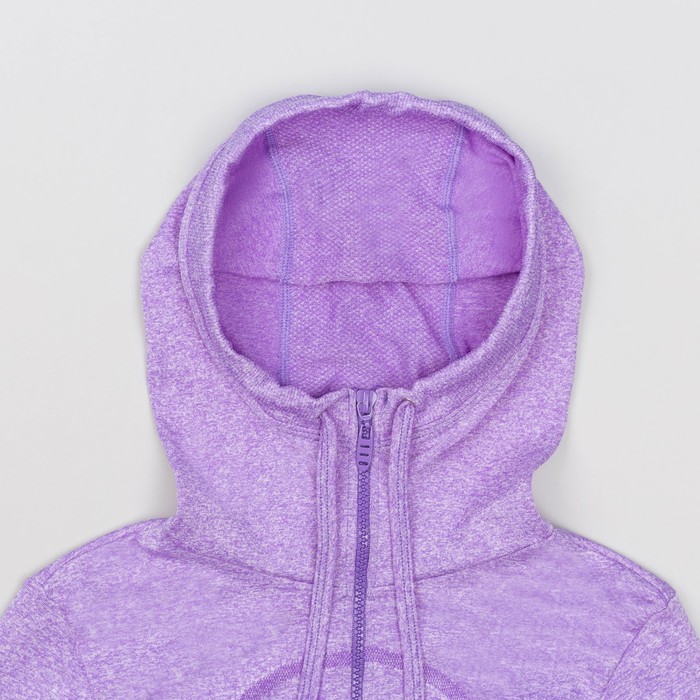 Толстовка женская спортивная 219, цвет сиреневый меланж, р-р 40-42 (S)