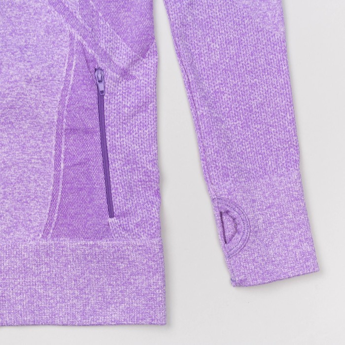 Толстовка женская спортивная 219, цвет сиреневый меланж, р-р 40-42 (S)