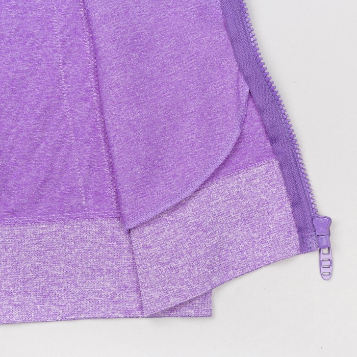 Толстовка женская спортивная 219, цвет сиреневый меланж, р-р 44-46 (M)