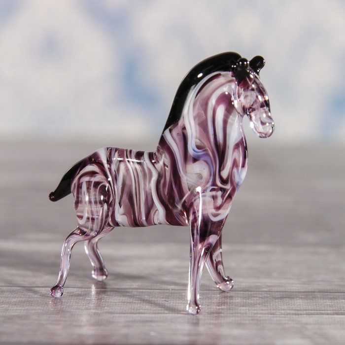 Сувенир стекло микро "Зебра" 4х3х2 см