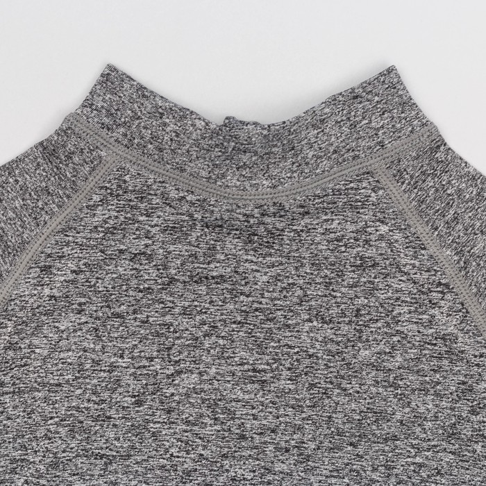 Толстовка женская спортивная 17839, цвет серый меланж/чёрный, р-р 40-42 (S)