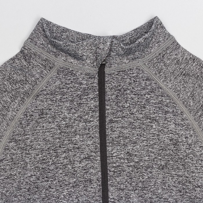 Толстовка женская спортивная 17839, цвет серый меланж/мятный, р-р 40-42 (S)