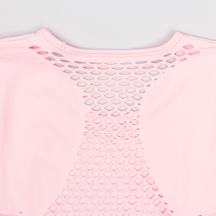 Футболка женская спортивная LF007, цвет розовый, р-р 48-54 (L/XL)