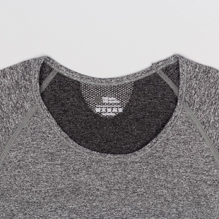 Футболка женская спортивная LF008, цвет серый меланж, р-р 40-42 (S)