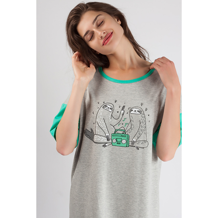 Платье женское 80105 цвет серый, р-р 48