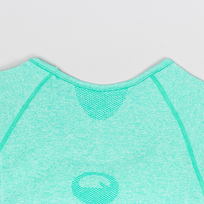 Футболка женская спортивная LF008, цвет мятный меланж, р-р 48-52 (L)