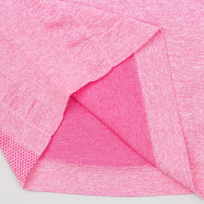 Футболка женская спортивная LF008, цвет розовый меланж, р-р 44-46 (M)